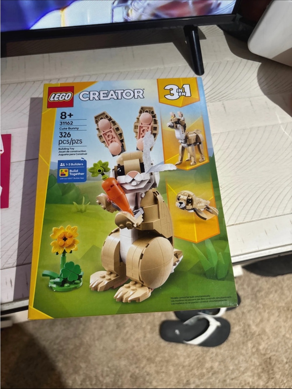 Lego Creator Bunny Building Set - Tan, White, Orange